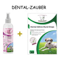 VierBeinerGlück  Dental Zauber Set: Das Hunde Set enthält das natürliche Zahnstein-Dental Spray und natürliche Dental-Zähne-Maul Drops für ein gesundes Hundemaul und Hundezähne