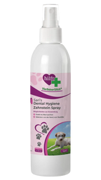 Sari's Dental-Hygiene Zahnstein-Spray — gegen Zahnstein Mundgeruch und Zahnfleischentzündung beim Hund, freigestellte Produktaufnahme