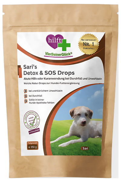 Sari's Detox & SOS Drops – Freisteller ohne Schlagschatten