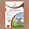VierBeinerGlück Detox & SOS Drops Wirkungen. Die Drops helfen Hunden bei: Durchfall und Unwohlsein. Die Drops sind hypoallergen und auch für empfindliche Hunde geeignet.