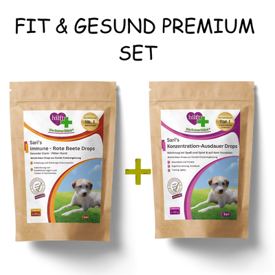 Spare beim Fit & Gesund Premium Set: Vorteilspaket mit Sari's Immune - Rote Beete Drops und Konzentration & Ausdauer Drops im praktischen Bundle.
