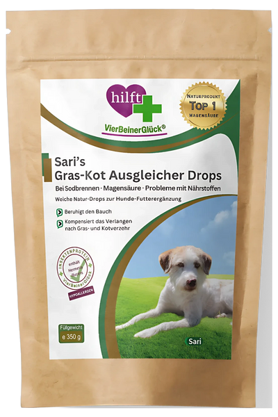 Sari's Gras-Kot Ausgleicher Drops – Freisteller ohne Schlagschatten
