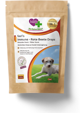 Sari's Immune Rote-Beete Drops — Immunsystem-Unterstützung für Hunde mit Roter Beete, freigestellte Produktaufnahme