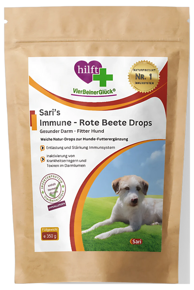 Sari's Immune Rote Beete Drops – Freisteller ohne Schlagschatten