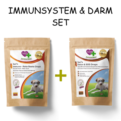 Spare beim Immunsystem & Darm Set: Vorteilspaket mit Sari's Detox & DOS Drops und Immune - Rote Beete Drops im praktischen Bundle.