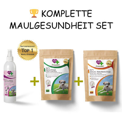 🏆 Komplette Maulgesundheit Set mit Dental Drops, Zahnstein-Spray und Immune Drops - dreifacher Schutz für optimale Mundgesundheit zum Sparpreis.