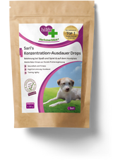Sari‘s Konzentration und Ausdauer Drops. Natur-Drops im Original-Aromabeutel zum verschließen
