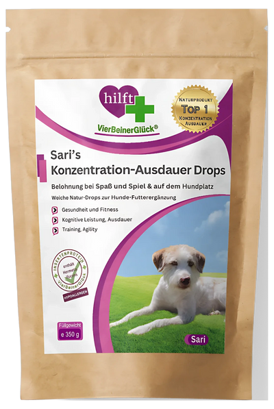 Sari's Konzentration & Ausdauer Drops – Freisteller ohne Schlagschatten