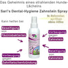 Zusammenfassung: Sari's Dental-Hygiene-Zahnstein-Spray. Das Geheimnis eines strahlenden Hunde-Lächelns