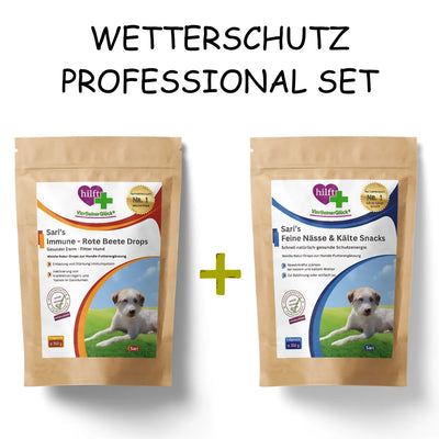 Spare beim  Wetterschutz Professional Set: Vorteilspaket mit Sari's Immune Rote Beete Drops und Sari's Feine Nässe-Kälte Drops für Winterschutz von innen und außen