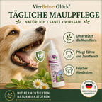 Tägliche Maulpflege mit Sari's Dental-Hygiene Zahnstein Spray – unterstützt die Mundflora, pflegt Zähne und Zahnfleisch, für frischen Hundeatem